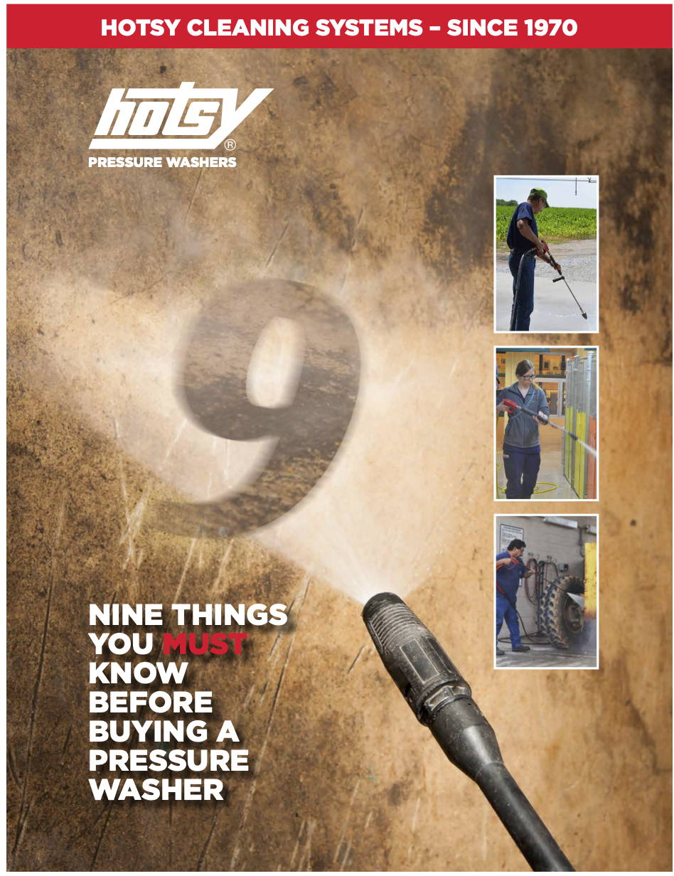 [Catalog] Hotsy 9 Things You Must Know Before Buying a Pressure Washer